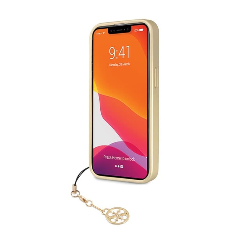 Guess 4G Charms Collection - Case for iPhone 14 Pro (Grey) - 5