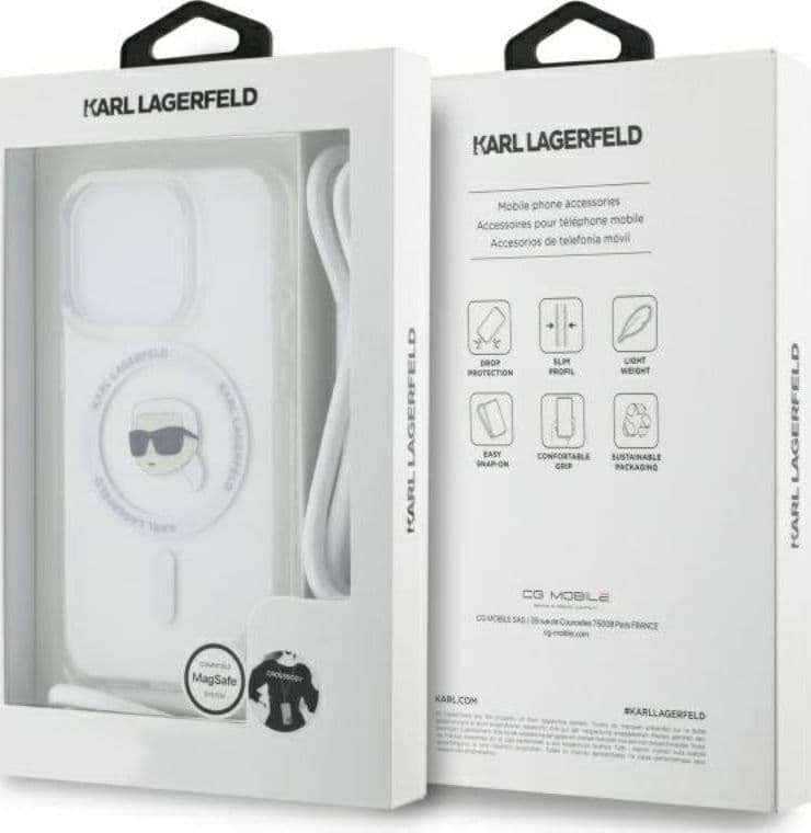 Karl Lagerfeld Crossbody IML Karl Head MagSafe - Case for iPhone 16 Pro (transparent) - 7