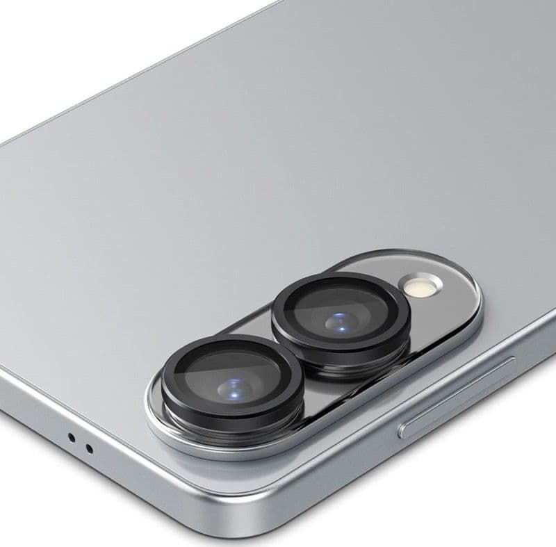 Spigen Optik Pro GLAS.TR EZ Fit Camera Protector 2-Pack - Lens Protector for Samsung Galaxy S25 Edge (2 pcs)(Black) - 4