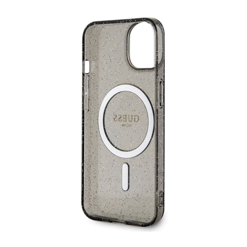 Guess Glitter Gold MagSafe - Case for iPhone 14 Plus (Black) - 7