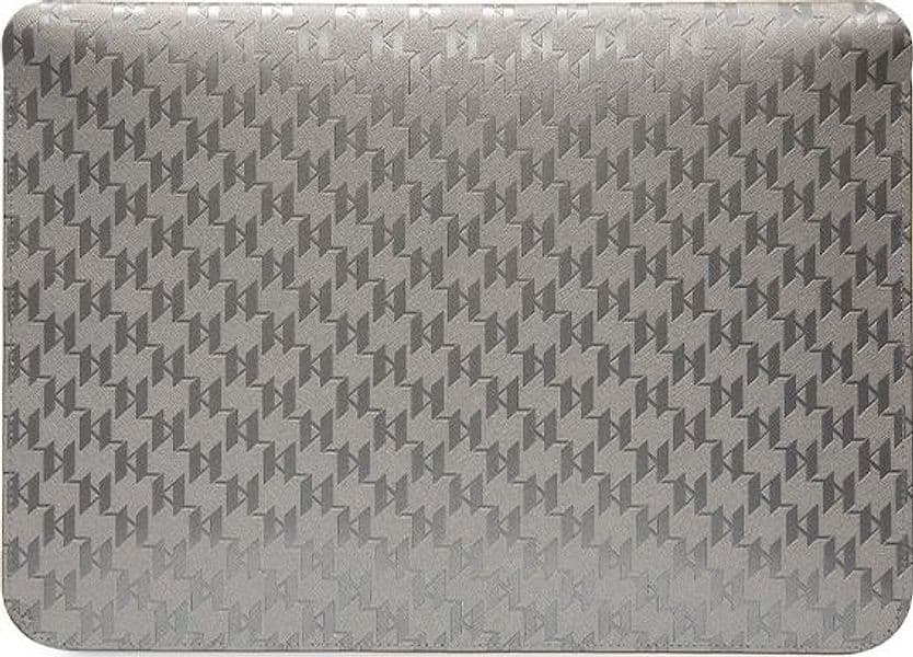 Karl Lagerfeld NFT Saffiano Monogram Ikonik Choupette Sleeve - 14" Notebook Case (Silver) - 3