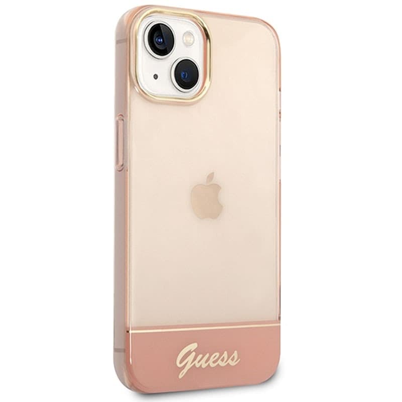 Guess Translucent - Case for iPhone 14 Plus (Pink) - 4