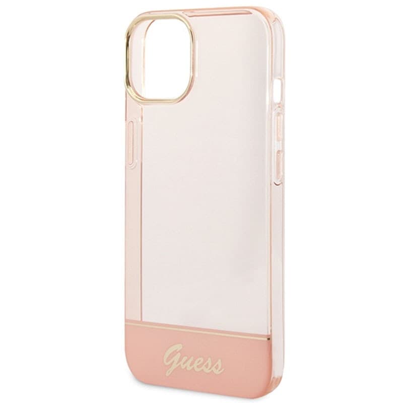 Guess Translucent - Case for iPhone 14 Plus (Pink) - 6