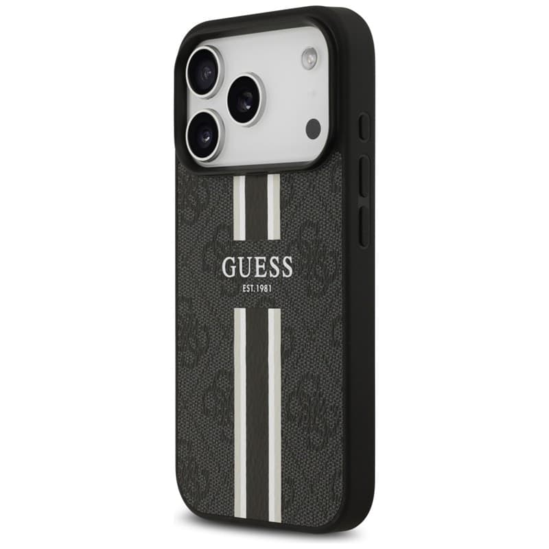 Guess 4G Printed Stripes MagSafe - Case iPhone 17 Pro (black) - 2