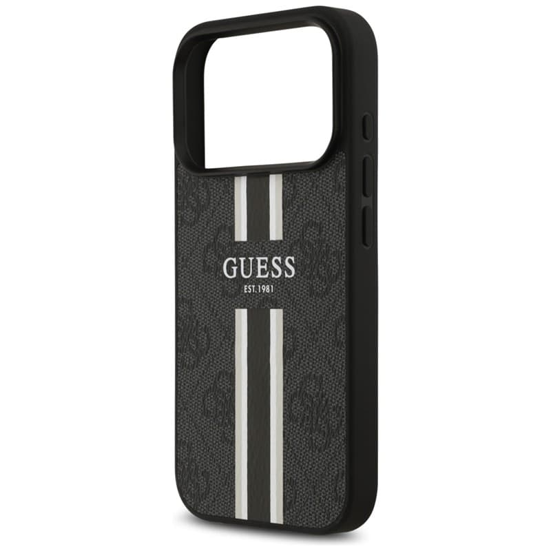 Guess 4G Printed Stripes MagSafe - Case iPhone 17 Pro (black) - 6