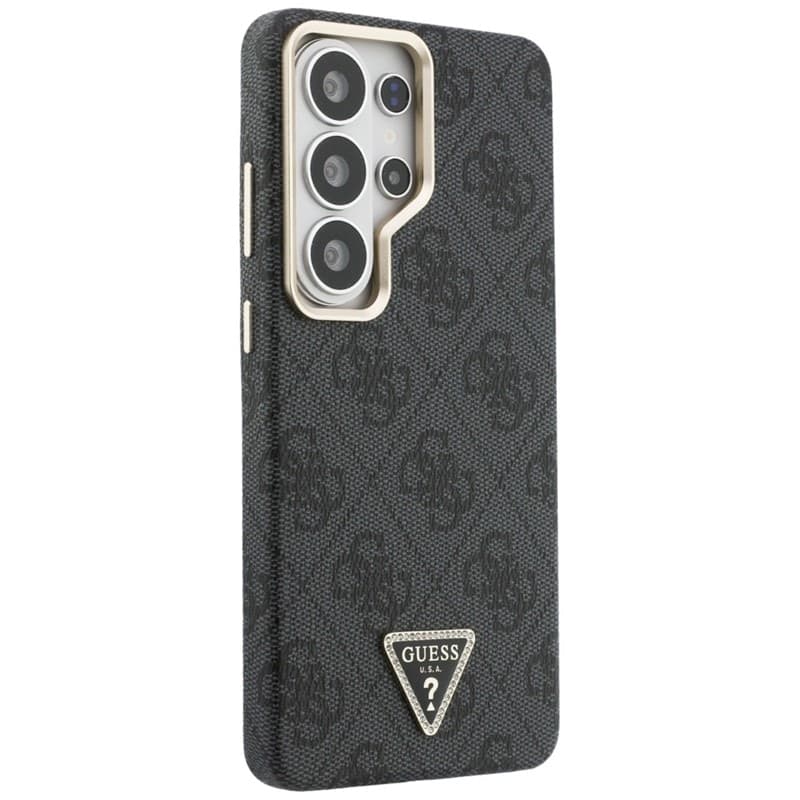 Guess 4G Triangle Logo MagSafe - Custodia per Samsung Galaxy S26 Ultra (Nero) - 4