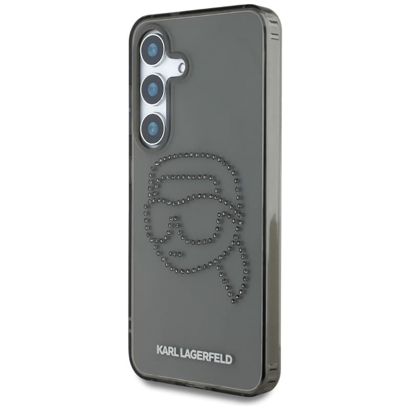Karl Lagerfeld Rhinestones Karl Head Logo - Case for Samsung Galaxy S25 (Black) - 2
