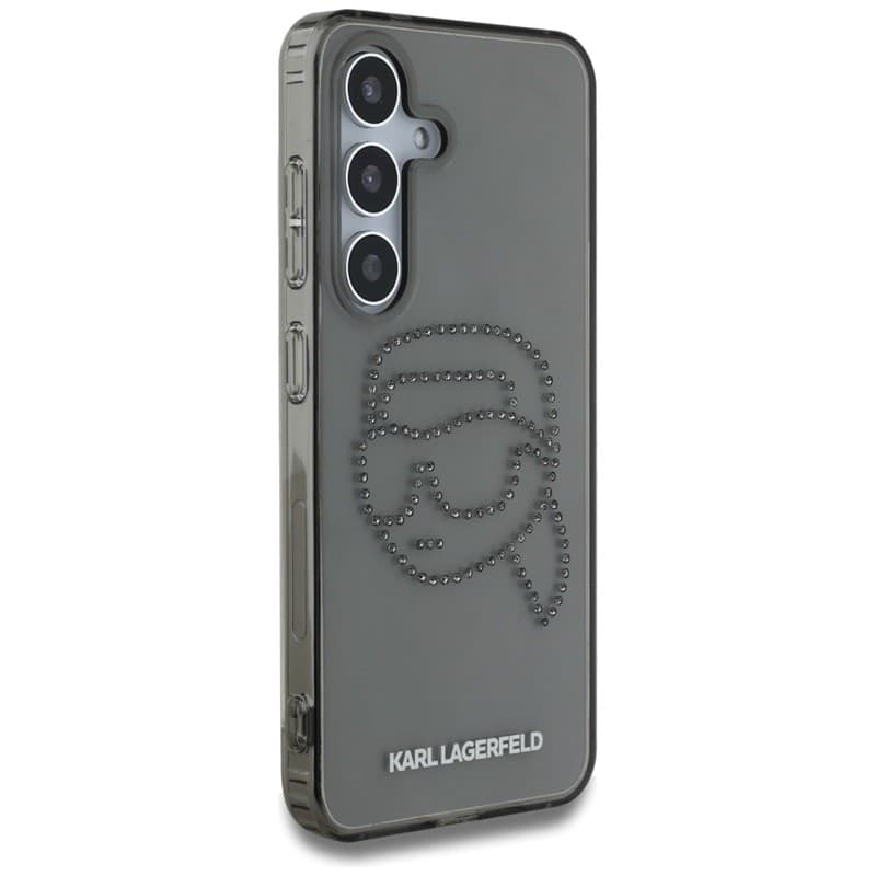 Karl Lagerfeld Rhinestones Karl Head Logo - Case for Samsung Galaxy S25 (Black) - 4