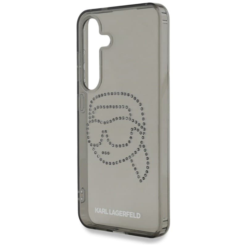 Karl Lagerfeld Rhinestones Karl Head Logo - Case for Samsung Galaxy S25 (Black) - 6