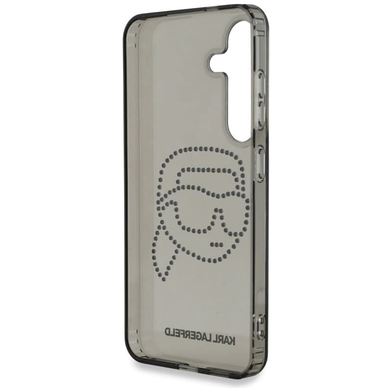 Karl Lagerfeld Rhinestones Karl Head Logo - Case for Samsung Galaxy S25 (Black) - 7