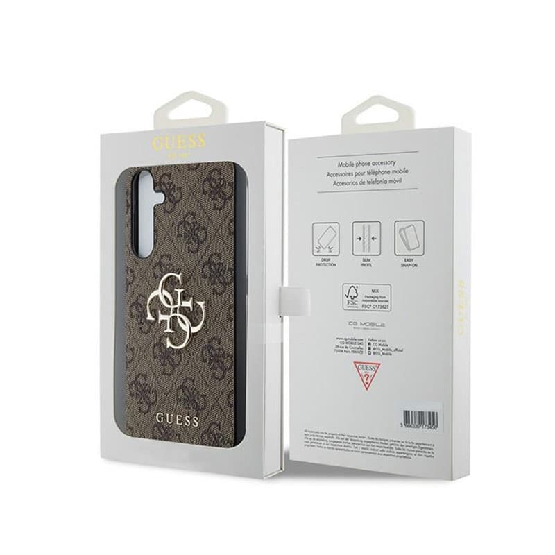 Guess 4G Big Metal Logo - Case Samsung Galaxy A35 5G (brown) - 8