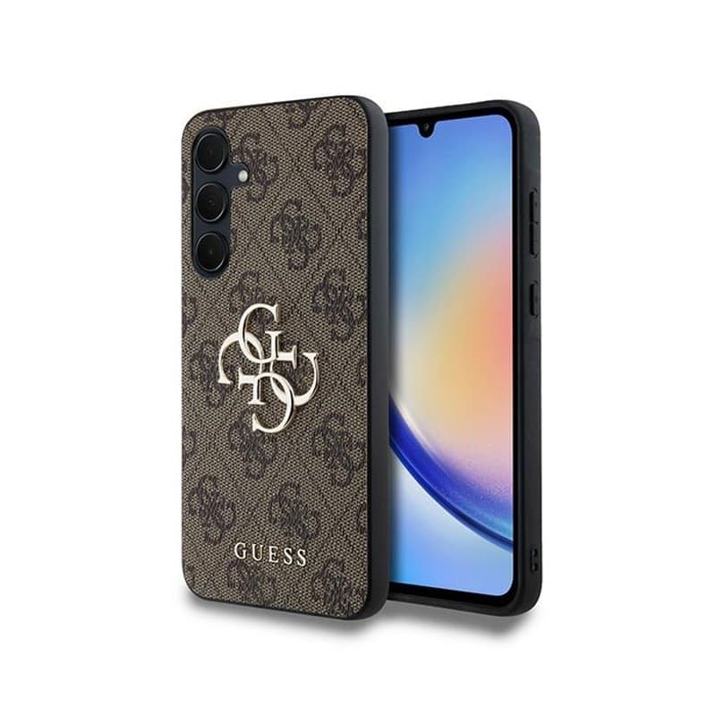 Guess 4G Big Metal Logo - Case Samsung Galaxy A35 5G (brown) - 9