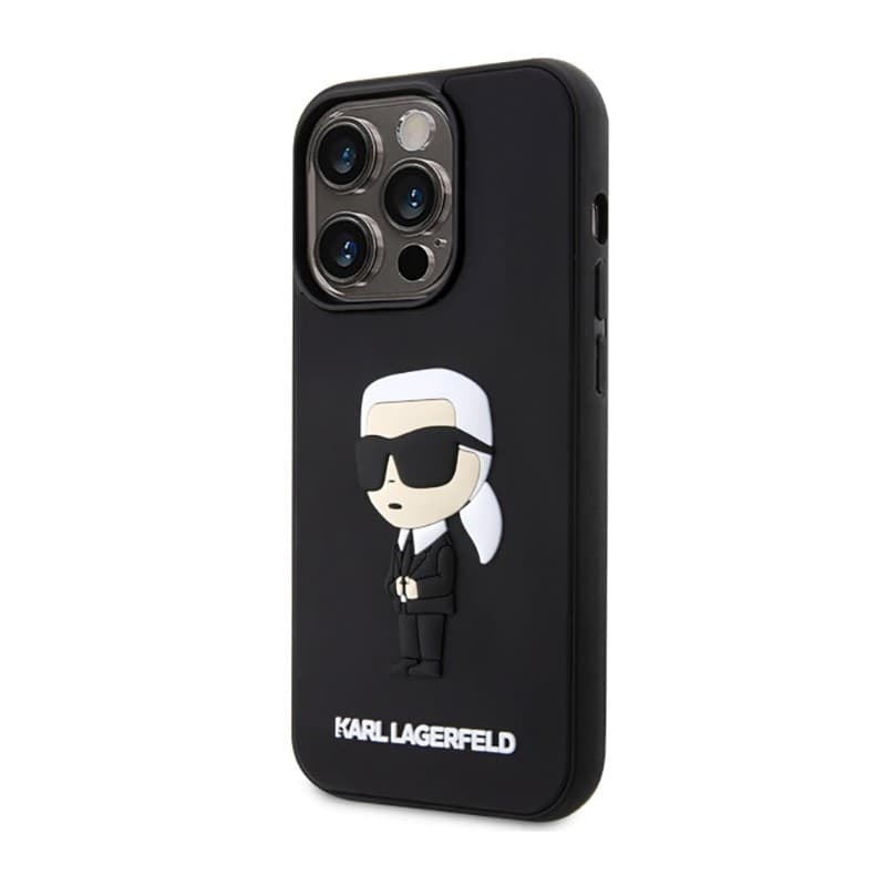 Karl Lagerfeld 3D Rubber NFT Ikonik - Case for iPhone 14 Pro (Black) - 2