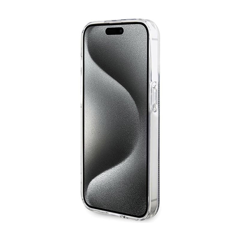 Guess IML 4G Gold Stripe - Case iPhone 15 Pro (Black) - 5