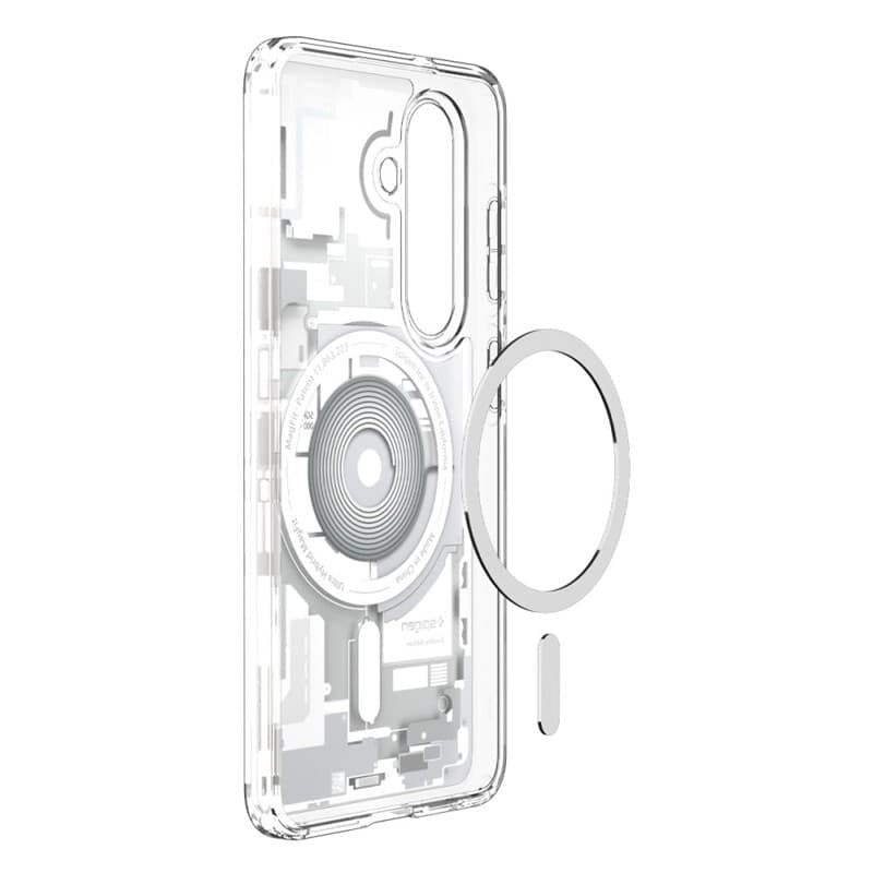 Spigen Ultra Hybrid Mag MagSafe - Custodia per Samsung Galaxy S26+ (Zero One White) - 5