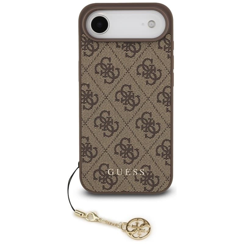 Guess 4G Charms Collection - Custodia MagSafe per iPhone Air (Marrone) - 2