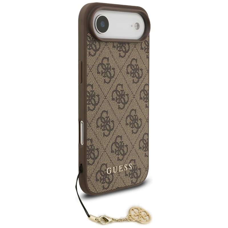 Guess 4G Charms Collection - Custodia MagSafe per iPhone Air (Marrone) - 3
