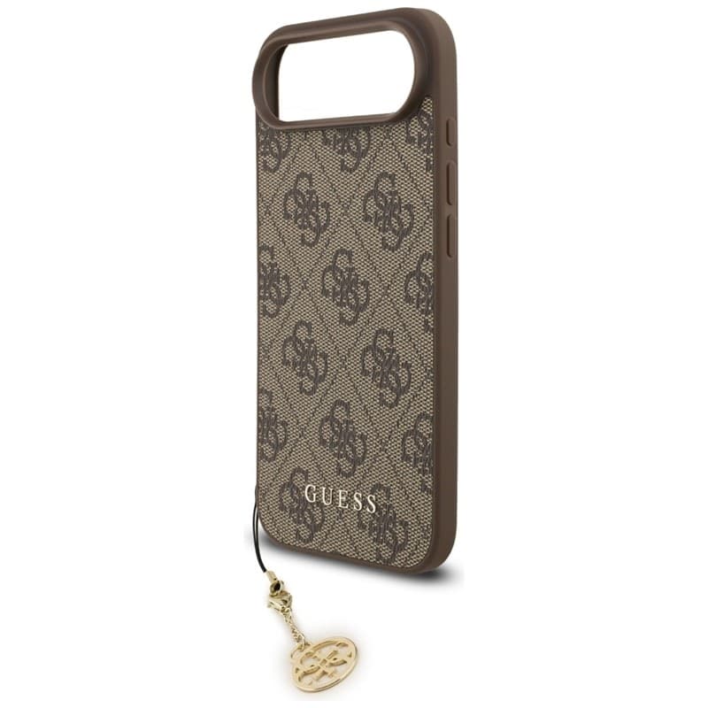 Guess 4G Charms Collection - Custodia MagSafe per iPhone Air (Marrone) - 5