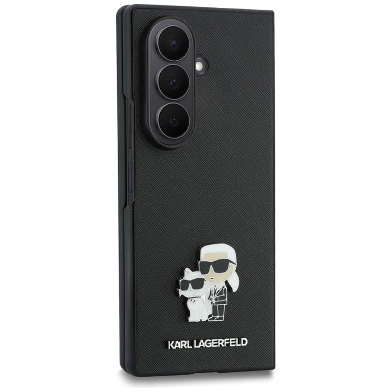Custodia per Samsung Galaxy Z Fold 8 Ultra (nera) con spilla Karl Lagerfeld Saffiano Karl & Choupette - 3