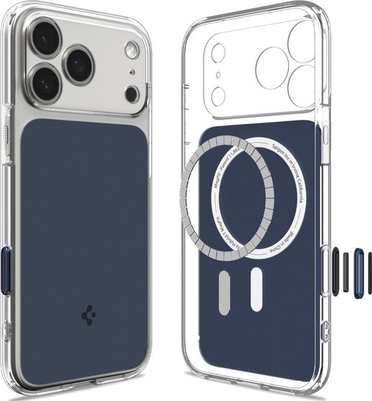 Spigen Ultra Hybrid T Mag MagSafe - Custodia per iPhone 18 Pro Max / 17 Pro Max (Blu opaco) - 2