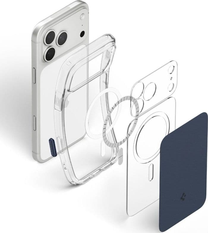 Spigen Ultra Hybrid T Mag MagSafe - Custodia per iPhone 18 Pro Max / 17 Pro Max (Blu opaco) - 4