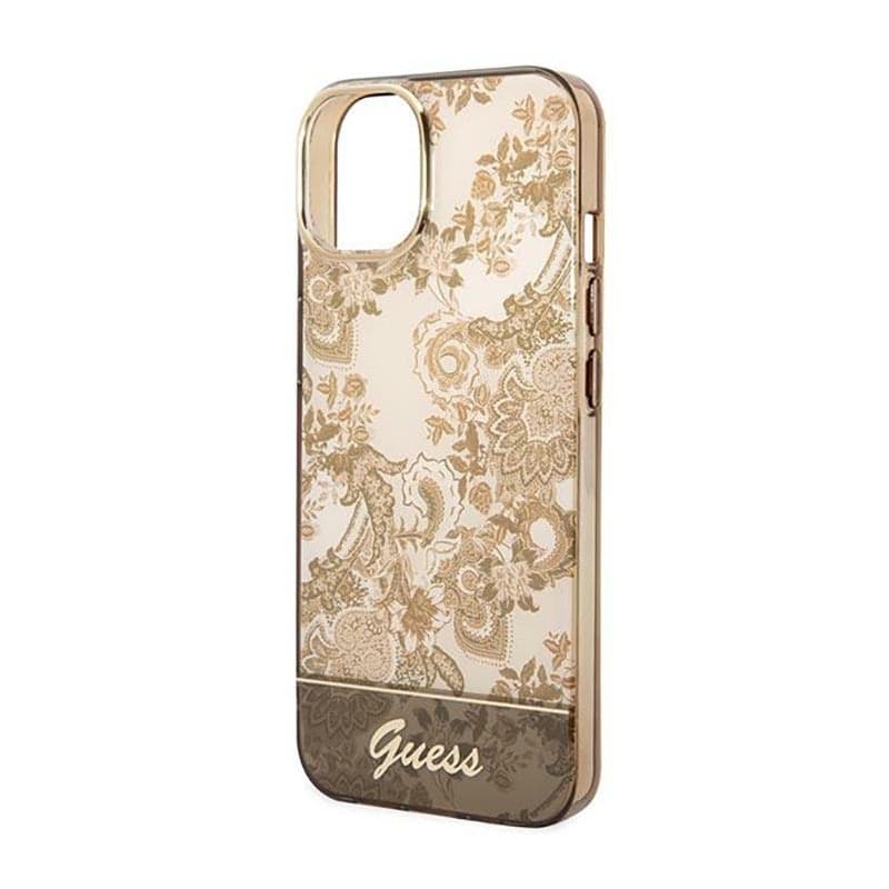 Guess Porcelain Collection - Case for iPhone 14 Plus (Ochre) - 6