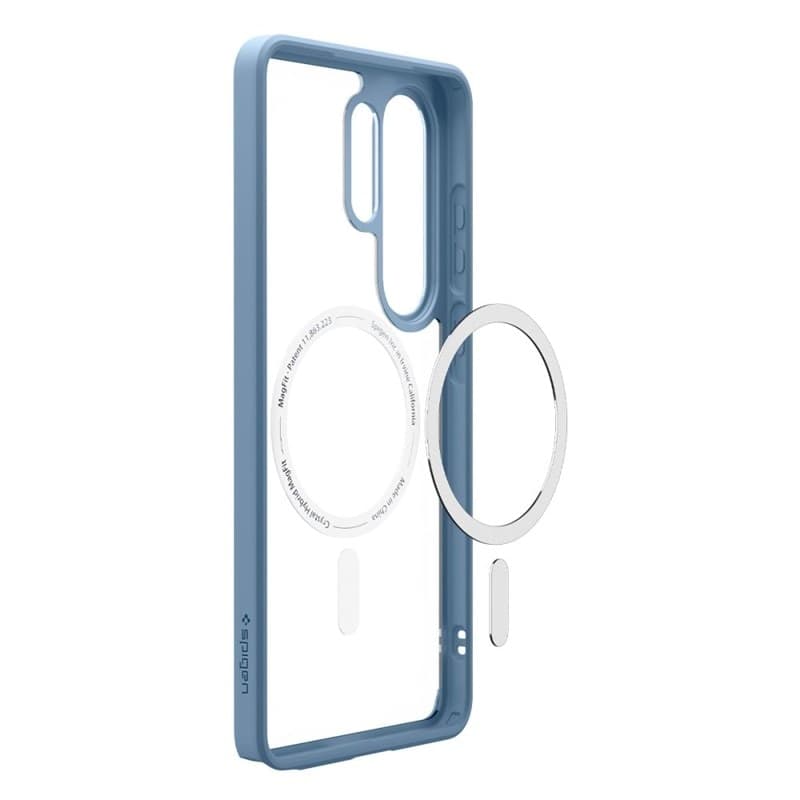Spigen Ultra Hybrid Mag MagSafe - Custodia per Samsung Galaxy S26 Ultra (blu chiaro) - 5