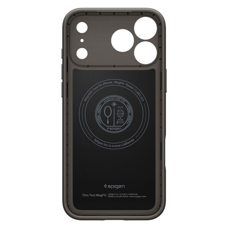 Spigen Thin Fit Mag MagSafe - Custodia per iPhone 18 Pro / 17 Pro (Gunmetal) - 4