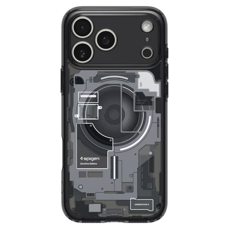 Spigen Ultra Hybrid Mag MagSafe - Custodia per iPhone 18 Pro Max / 17 Pro Max (Zero One Black) - 2