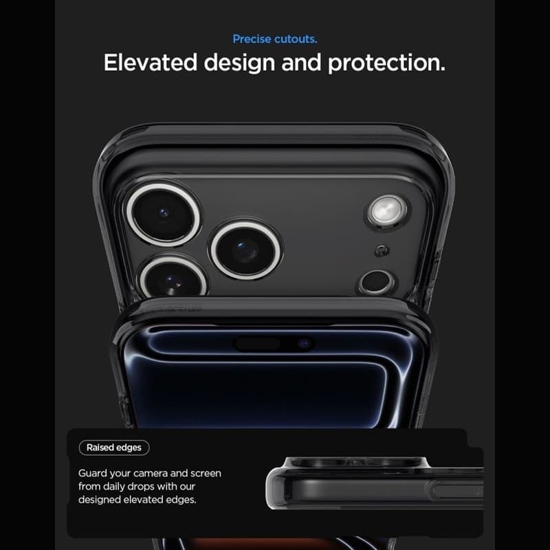 Spigen Ultra Hybrid Mag MagSafe - Custodia per iPhone 18 Pro Max / 17 Pro Max (Zero One Black) - 10