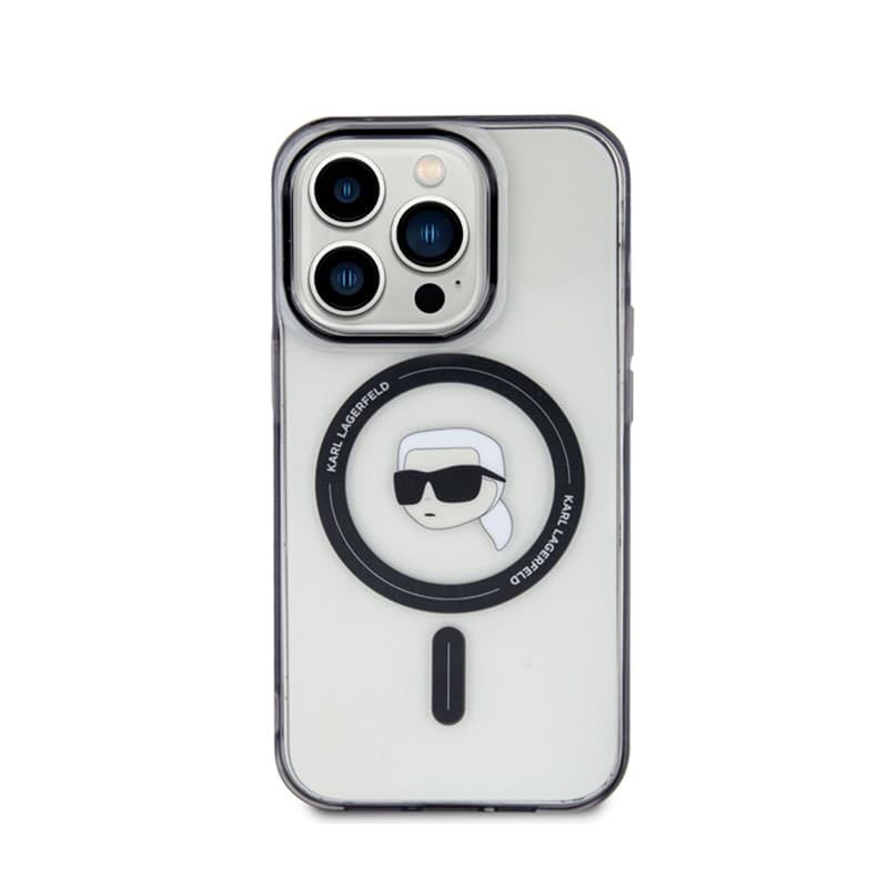 Karl Lagerfeld IML Karl Head MagSafe - Case fir iPhone 15 Pro (Transparent) - 3