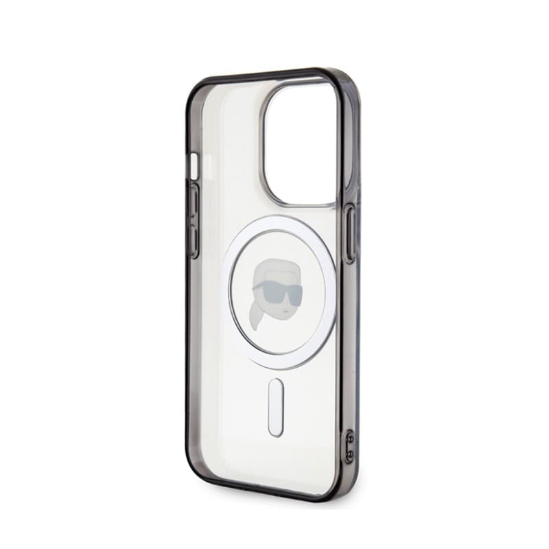 Karl Lagerfeld IML Karl Head MagSafe - Case fir iPhone 15 Pro (Transparent) - 7