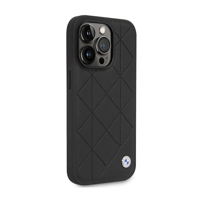 BMW Leather Quilted - Case for iPhone 14 Pro (black) - 4