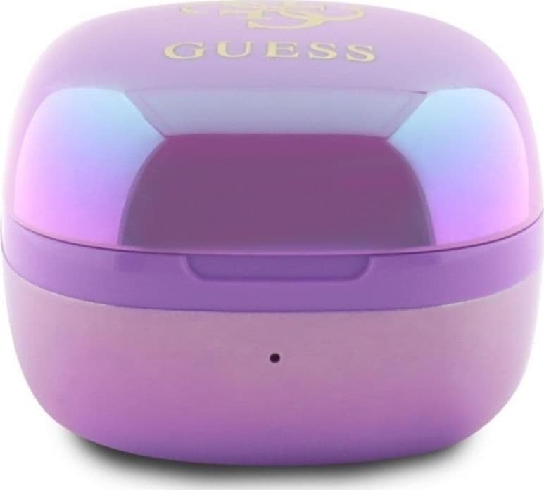 Guess 4G Printed Logo - Bluetooth TWS Headphones + Charging Case (Purple) - 3