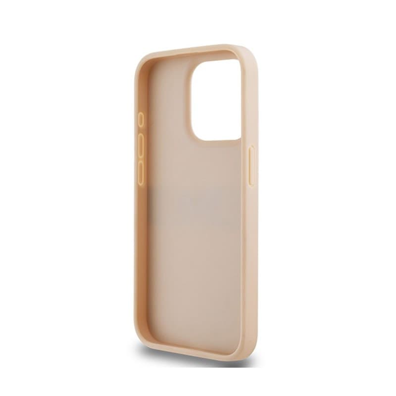 DKNY Leather Mono Stripe & Metal Logo - iPhone 15 Pro Case (pink) - 7
