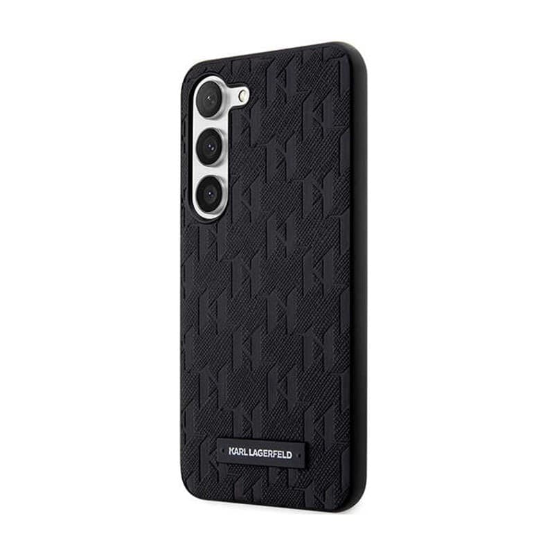 Karl Lagerfeld Saffiano Monogram Metal Logo - Case Samsung Galaxy S24 (czarny) - 2