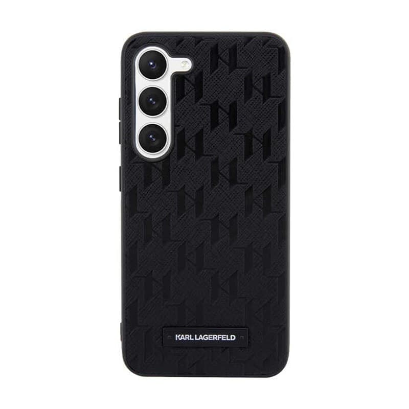Karl Lagerfeld Saffiano Monogram Metal Logo - Case Samsung Galaxy S24 (czarny) - 3