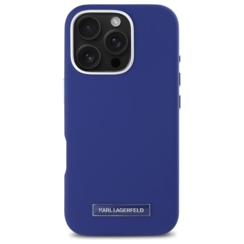 Karl Lagerfeld FW Metal Plate MagSafe - Case for iPhone 16 Pro Max (blue) - 3
