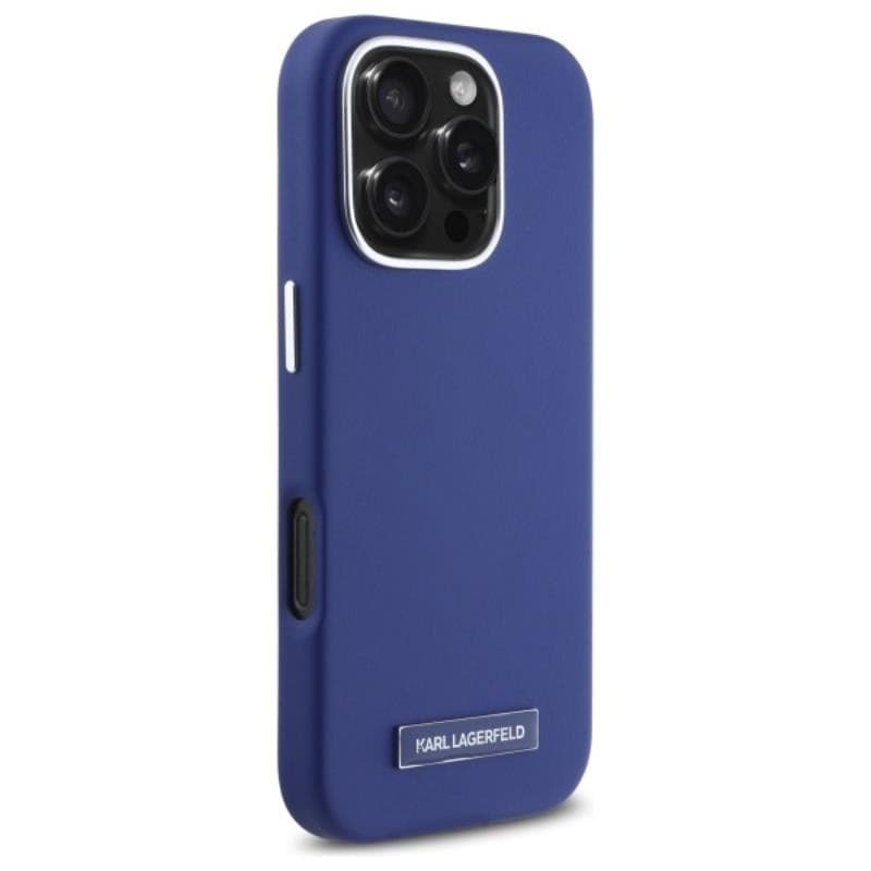 Karl Lagerfeld FW Metal Plate MagSafe - Case for iPhone 16 Pro Max (blue) - 4