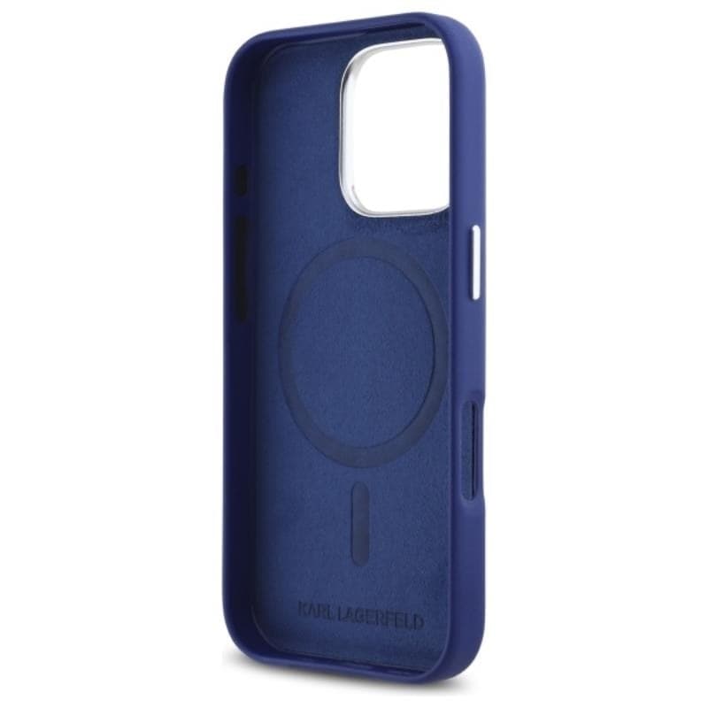 Karl Lagerfeld FW Metal Plate MagSafe - Case for iPhone 16 Pro Max (blue) - 7