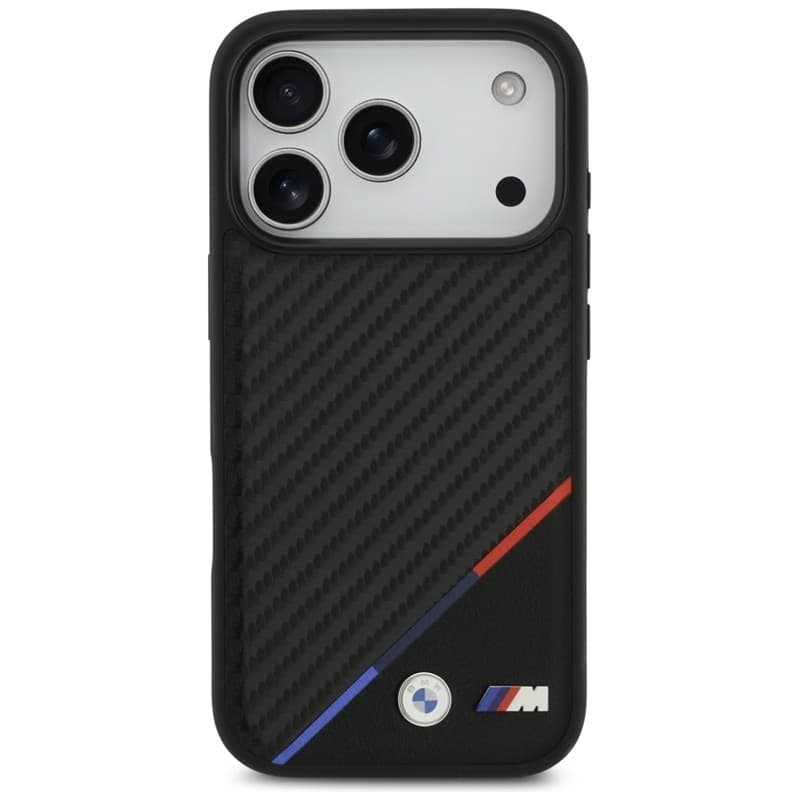 BMW M Carbon Tricolor Line MagSafe - Case iPhone 17 Pro (black) - 3