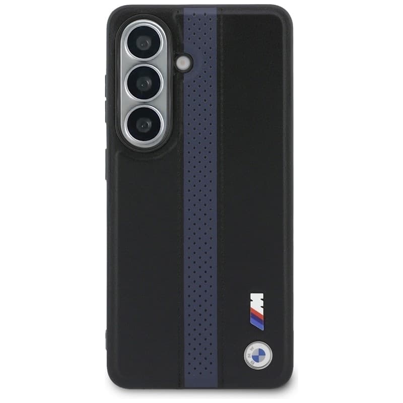 Custodia MagSafe con logo BMW M a strisce perforate per Samsung Galaxy S26 (blu) - 3