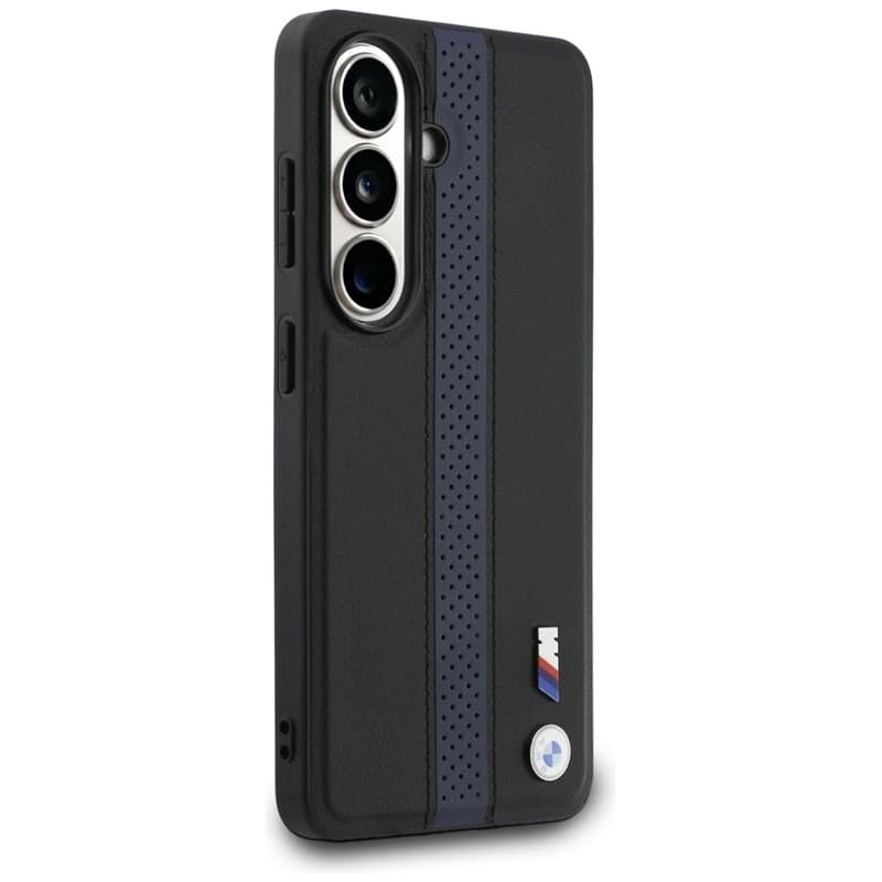 Custodia MagSafe con logo BMW M a strisce perforate per Samsung Galaxy S26 (blu) - 4