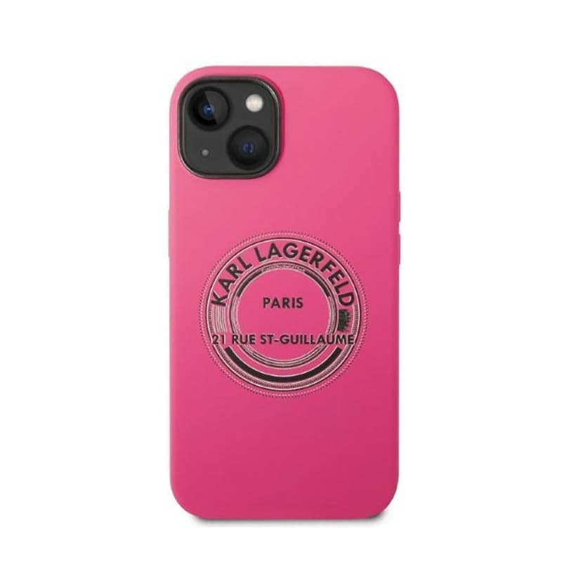 Karl Lagerfeld Silicone RSG - Case for iPhone 14 Plus (Pink) - 3