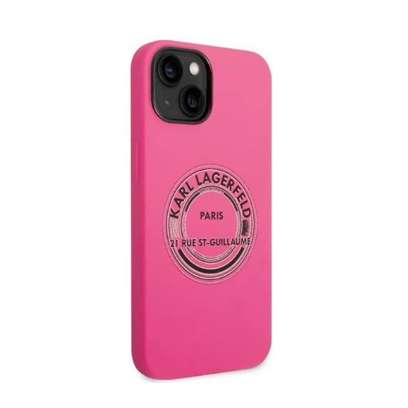 Karl Lagerfeld Silicone RSG - Case for iPhone 14 Plus (Pink) - 4
