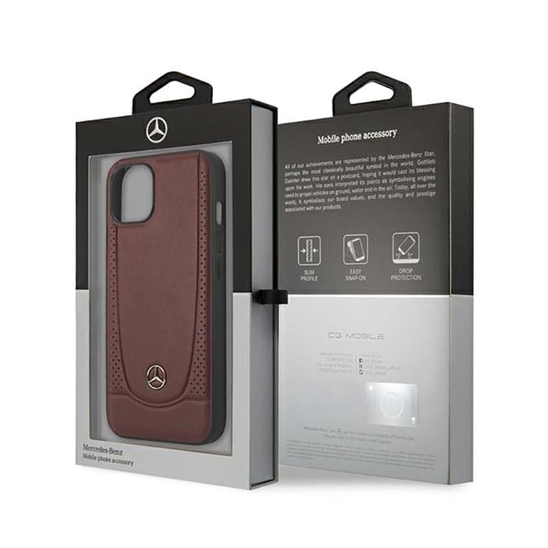 Mercedes Leather Urban Line - Case for iPhone 14 Plus (Red) - 8