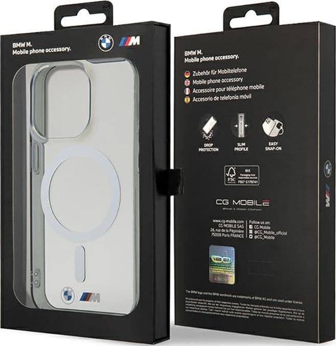 BMW Silver Ring MagSafe - Case for iPhone 14 Pro (Transparent) - 8