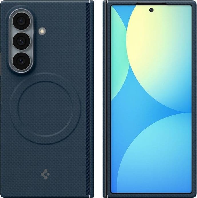 Spigen AirSkin Aramid MagSafe - Custodia per Samsung Galaxy Z Fold 8 Ultra (Blu navy) - 3