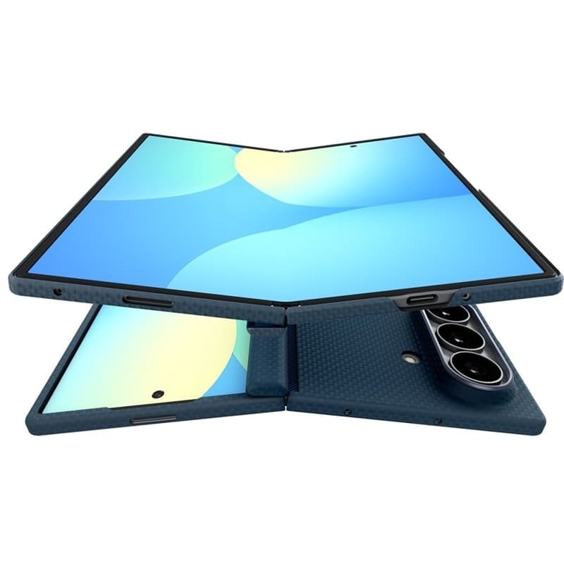 Spigen AirSkin Aramid MagSafe - Custodia per Samsung Galaxy Z Fold 8 Ultra (Blu navy) - 5