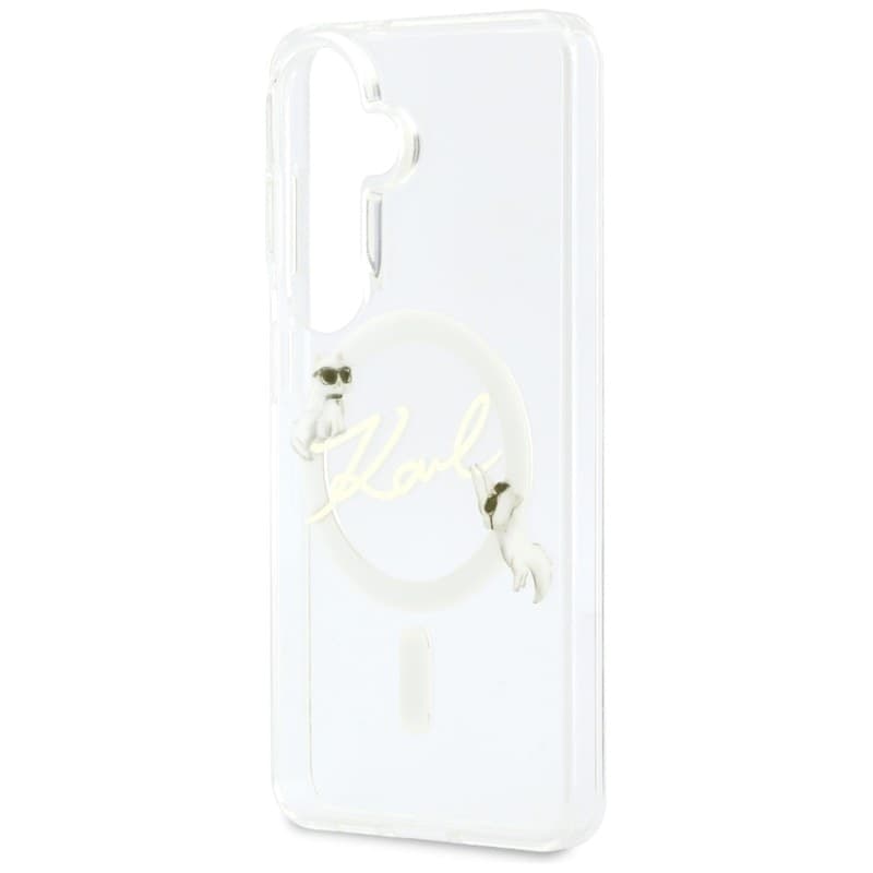 Karl Lagerfeld IML KC Script MagSafe - Custodia per Samsung Galaxy S26 (trasparente) - 6